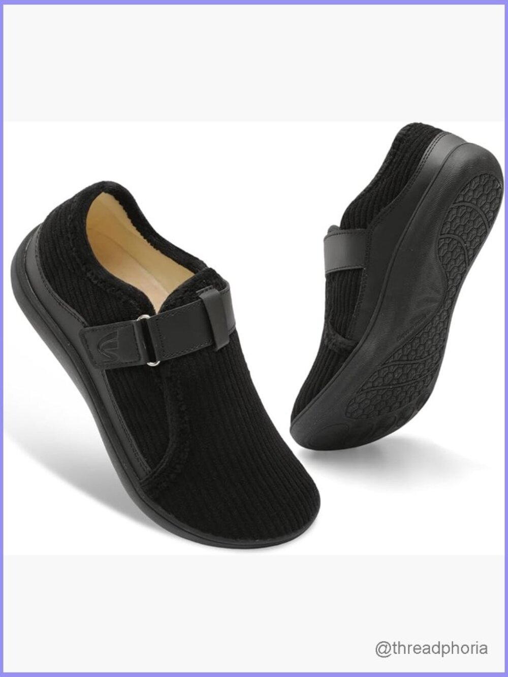 Wide Adjustable Slippers with Non-Slip Sole Indoor Outdoor Women's Walking Shoes